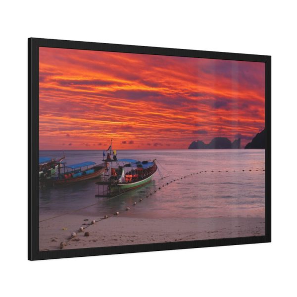 Sunset Beach Framed Poster