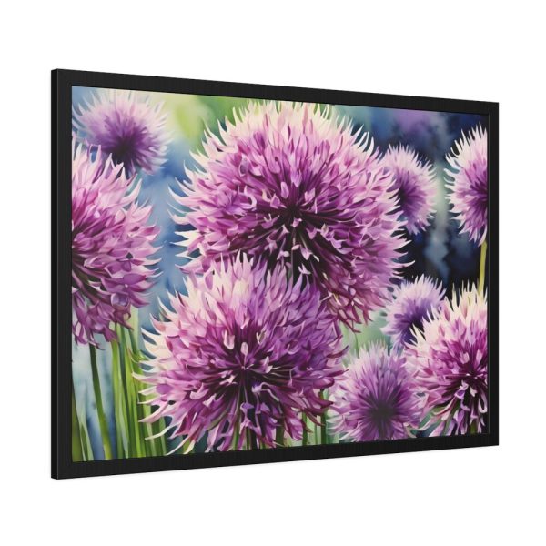Ornamental Allium Flower Framed Poster