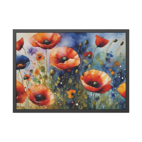93855-470.jpg Poppies Flowers Wildflowers Framed Poster