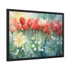 Flower Field of Tulips Framed Poster