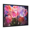93855-507.jpg Beautiful Pink Tulips Flowers Framed Poster