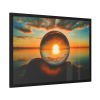 93855-53.jpg Reflection Time Through A Lens Ball Framed Poster