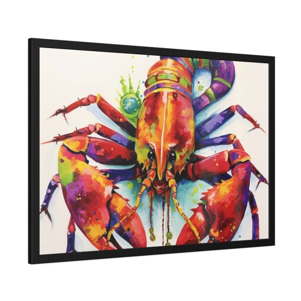 93855-551.jpg Mardi Gras Crayfish Art Framed Poster