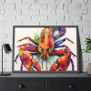 93855-553.jpg Mardi Gras Crayfish Art Framed Poster