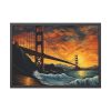 Golden Gate Bridge Painting Framed Poster