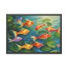 93855-562.jpg Colorful Fish In Lily Pond Framed Poster