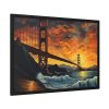 Golden Gate Bridge Painting Framed Poster