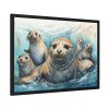 93855-575.jpg Seal Family Art Framed Poster
