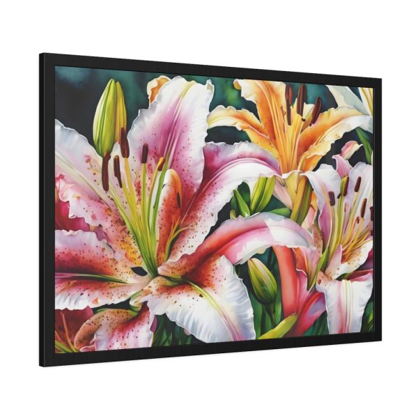 93855-583.jpg Lily Flower Blossom Art Framed Poster