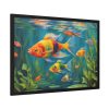 93855-595.jpg Vibrant Fish In The River Framed Poster