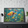 93855-597.jpg Vibrant Fish In The River Framed Poster