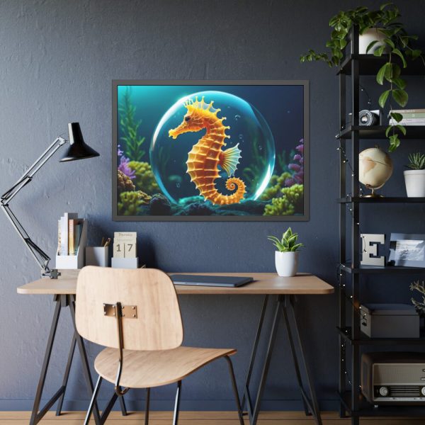 93855-600.jpg Seahorse Fantasy Art Framed Poster