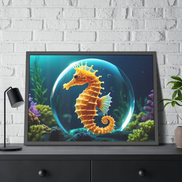 93855-601.jpg Seahorse Fantasy Art Framed Poster