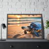 Marine Turtle Beach Sea Framed Poster