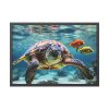 Swimming Sea Turtle Framed Poster