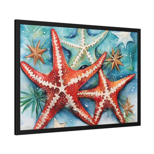 93855-631.jpg Christmas Nautical Starfish Framed Poster