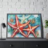 93855-633.jpg Christmas Nautical Starfish Framed Poster