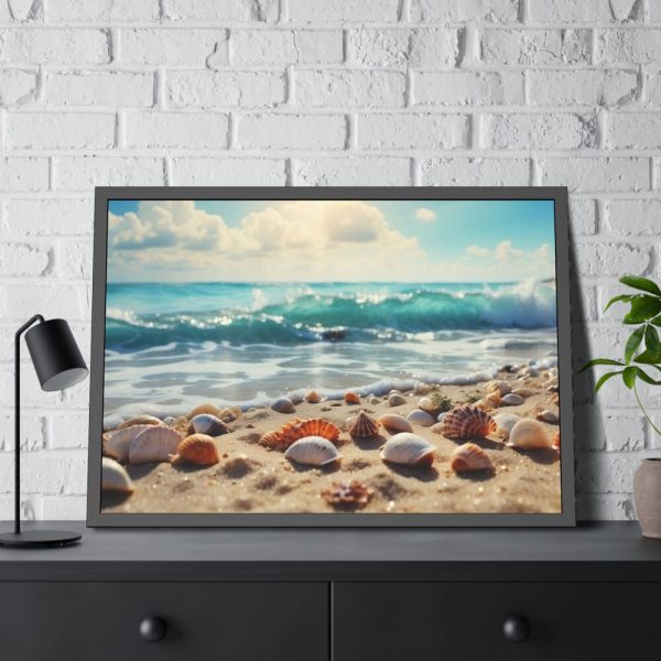 93855-641.jpg Sandy Beach With Seashells II Framed Poster