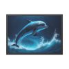 93855-642.jpg Dolphin Jump Framed Poster
