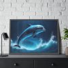 93855-645.jpg Dolphin Jump Framed Poster