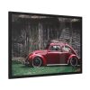93855-73.jpg Red Old Beetle Car Framed Poster