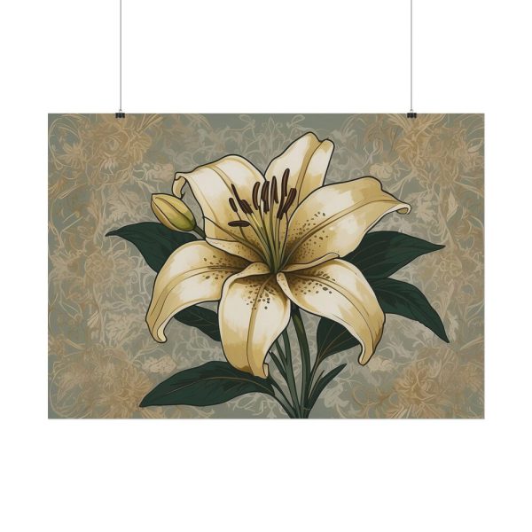 10082926722556411564_2048.jpeg Vintage Flower Lily Poster