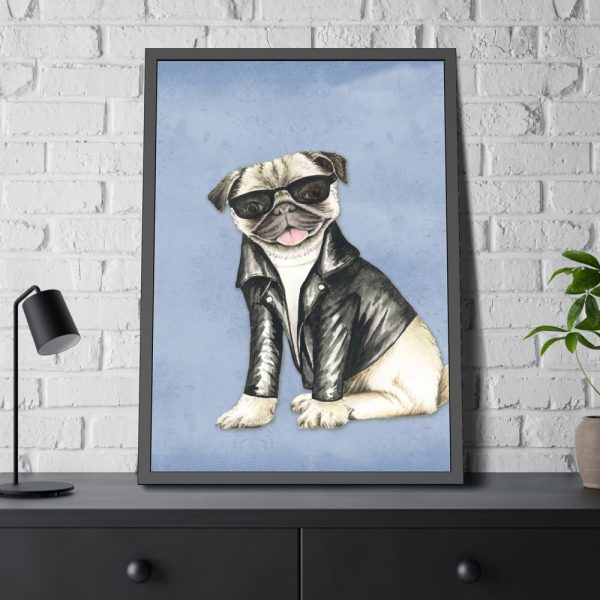 10125813051424669574_2048.jpeg Pug Dog Framed Poster