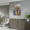 Deer Watercolor Painting Portrait Poster