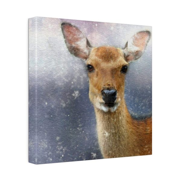 Deer Watercolor Painting Portrait Standard Canvas