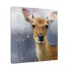 Deer Watercolor Painting Portrait Standard Canvas