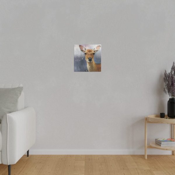 Deer Watercolor Painting Portrait Standard Canvas