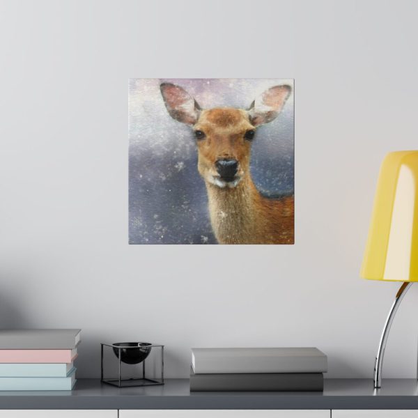 Deer Watercolor Painting Portrait Standard Canvas
