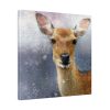 Deer Watercolor Painting Portrait Standard Canvas