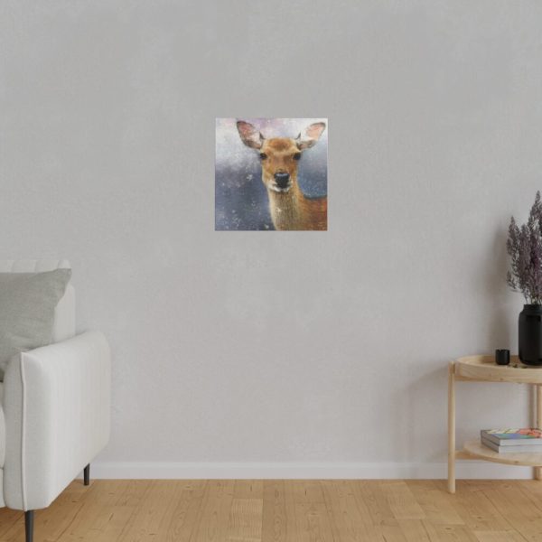 Deer Watercolor Painting Portrait Standard Canvas