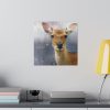 Deer Watercolor Painting Portrait Standard Canvas