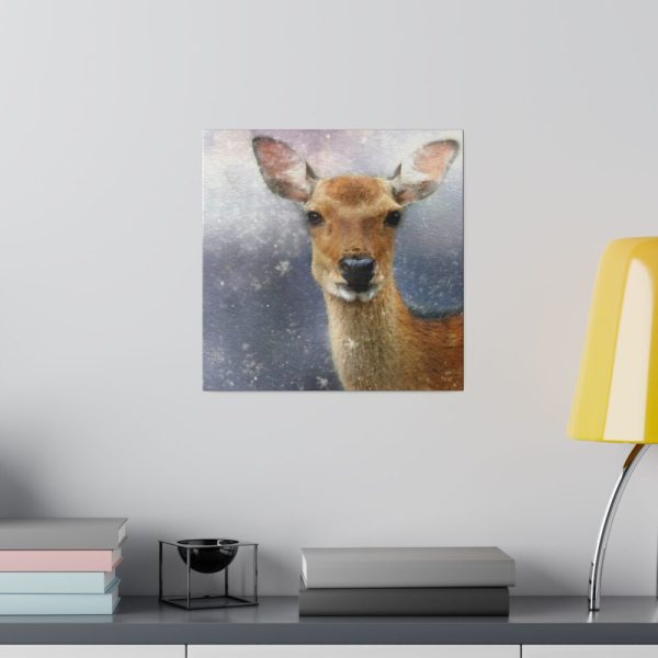 Deer Watercolor Painting Portrait Standard Canvas