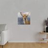 Deer Watercolor Painting Portrait Standard Canvas