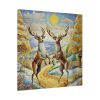 102212-20.jpg Dancing Deer Painting Art Standard Canvas