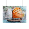 10286867824605698780_2048.jpeg Traditional Chinese Sailing Ship Poster