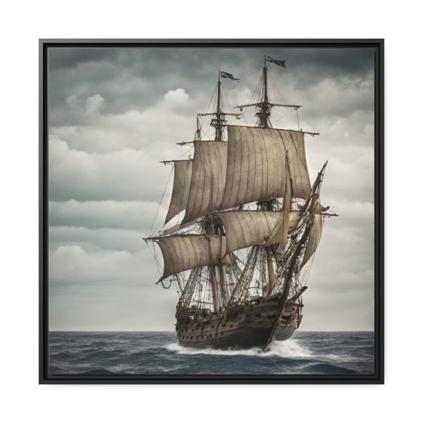 10327031730188572513_2048.jpeg Ancient Sail Ship In The Sea Framed Canvas