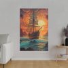 10368646733574663755_2048.jpeg Vintage Pirate Ship At Sea Art Standard Canvas