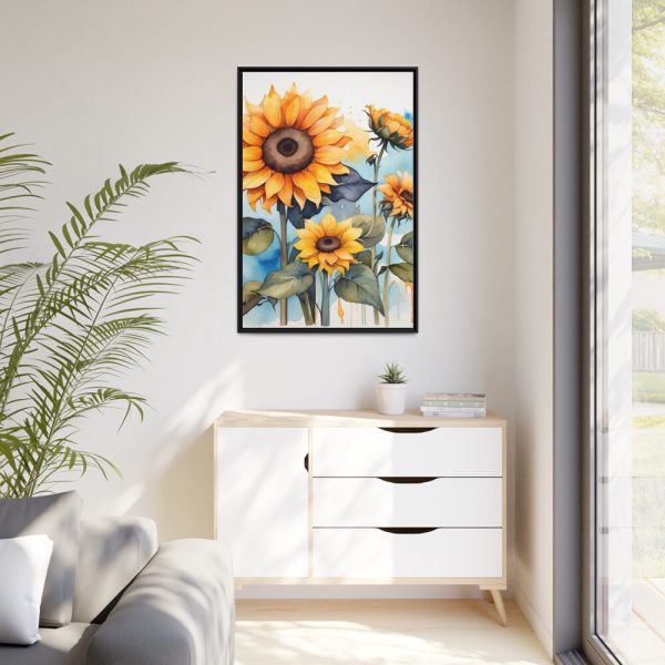 10718287555106881696_2048.jpeg Watercolor Sunflower Art Print Framed Canvas