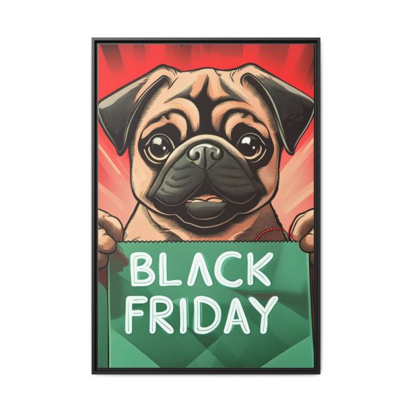 10975586454947456564_2048.jpeg Black Friday Dog With Bag Framed Canvas