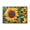 Sunflower Wildflower Blossom Framed Canvas