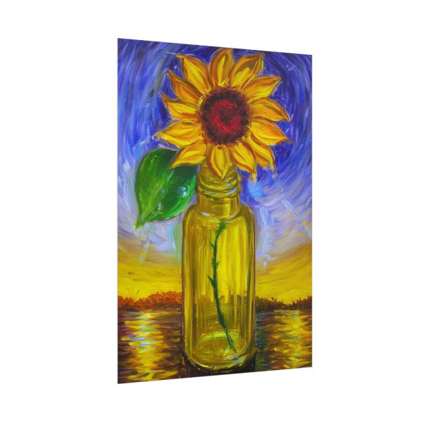 1103296025514197761_2048.jpeg Single Sunflower in a Bottle Poster