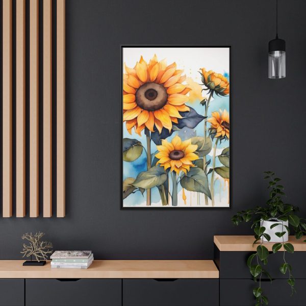11045635923267730109_2048.jpeg Watercolor Sunflower Art Print Framed Canvas