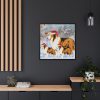 11049051415419160001_2048.jpeg Winter Collie Dog And Puppy Framed Canvas