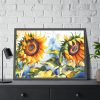 11118986225471638850_2048-1.jpeg Sunflower Floral Watercolor Art Framed Poster