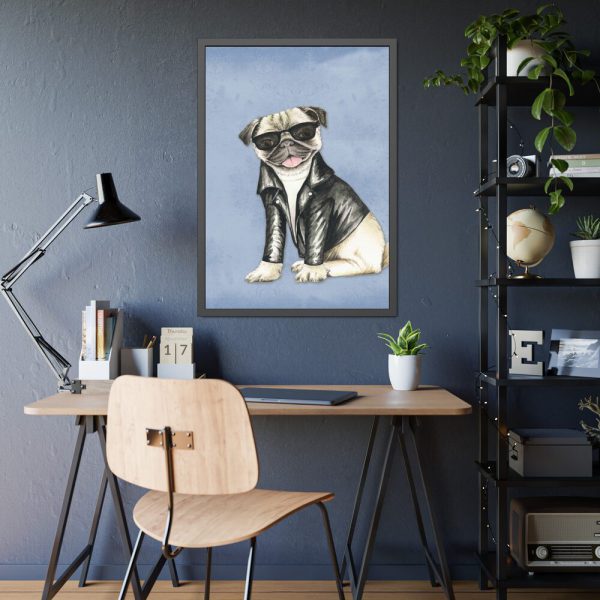 11193491022393998840_2048-1.jpeg Pug Dog Framed Poster