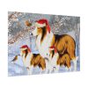1134154810083585035_2048.jpeg Winter Collie Dog And Puppy Poster